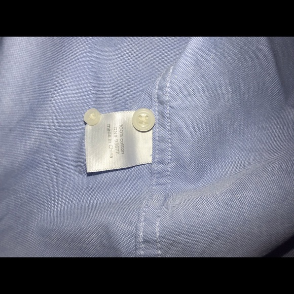 NWOT Chambray Button Up With Sequined Collar - Picture 5 of 5
